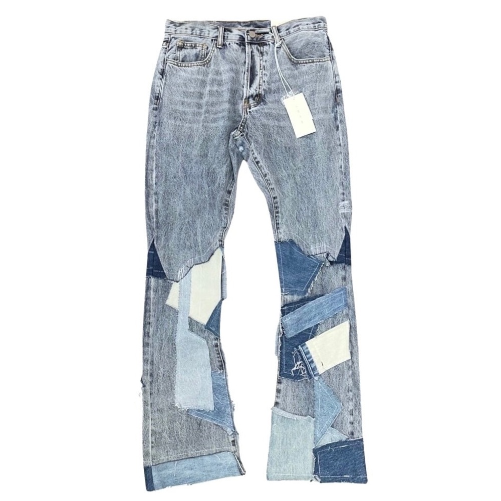 MNML B424 Patch Flare Denim Jeans Size 29